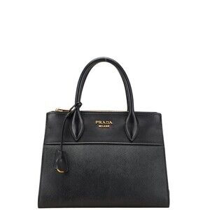 Prada handbag black Saffiano leather